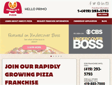 Tablet Screenshot of marcosfranchising.com